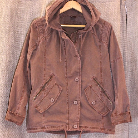 AEO Plum Utility Jacket - Picture 2 of 5